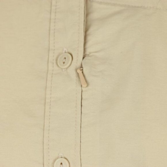 Mountain Hardwear Women's Size 6 Tan Quick Dry Short Sleeve Button Up Shirt - Picture 5 of 8
